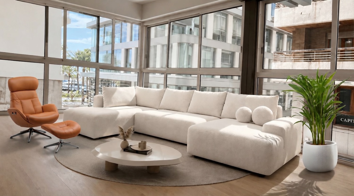 Beachfront flat in Alicante — Living room