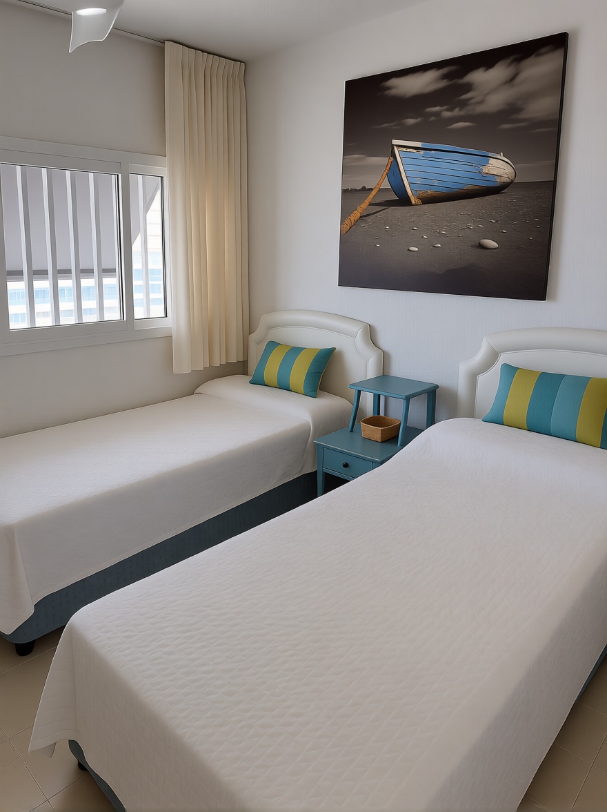 Piso en primera línea de playa en Cabo de Gata — Dormitorio