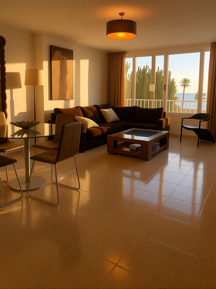 Wohnung in erste Strandlinie in Alicante — Wohnzimmer