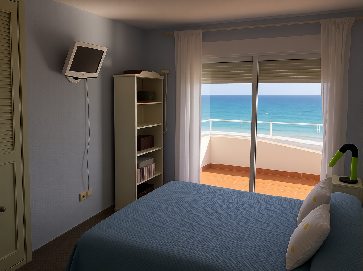 Appartement en première ligne de plage à Alicante — Chambre