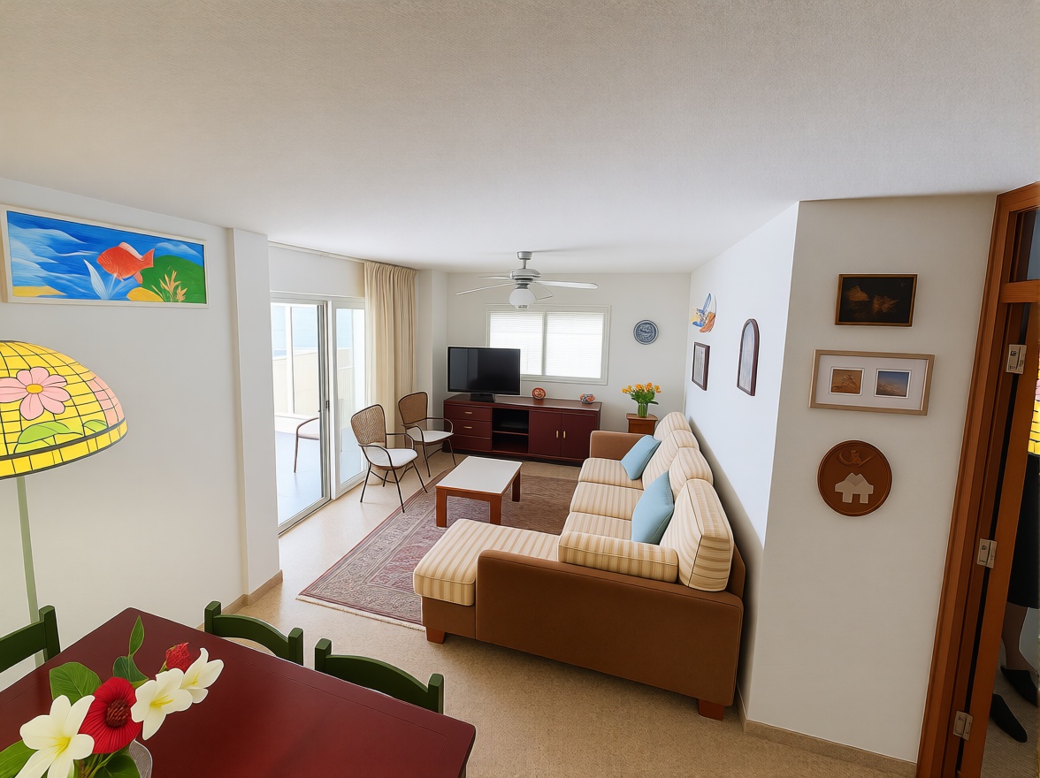 Appartement en première ligne de plage à Alicante — Séjour
