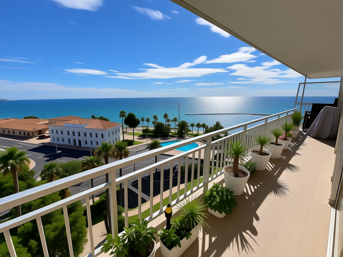 Ático em primeira linha de mar em Alicante — Terraço mar