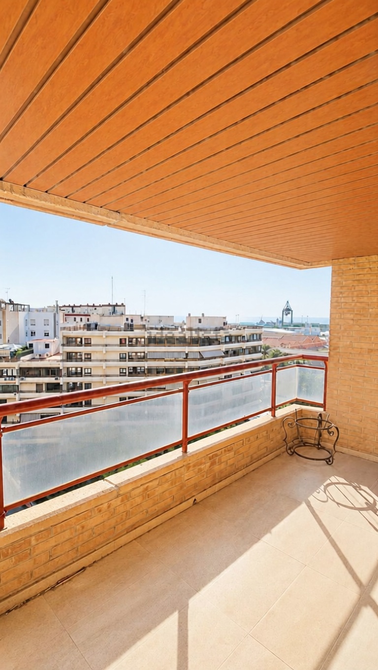 Appartement en première ligne de plage à Alicante — Terrasse mer
