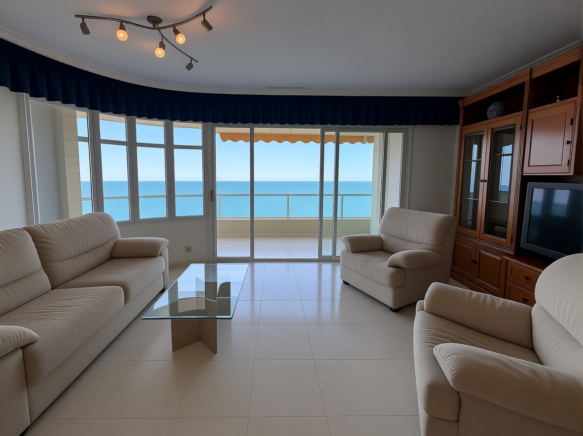 Beachfront flat in Alicante — Living room