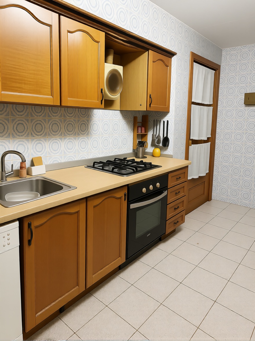 Apartamento em primeira linha de praia em Alicante — Cozinha