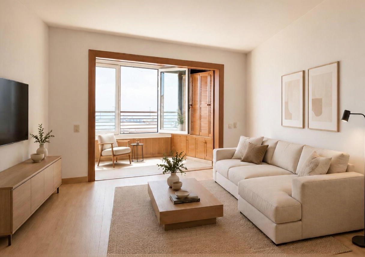 Apartamento em primeira linha de praia em Alicante — Sala