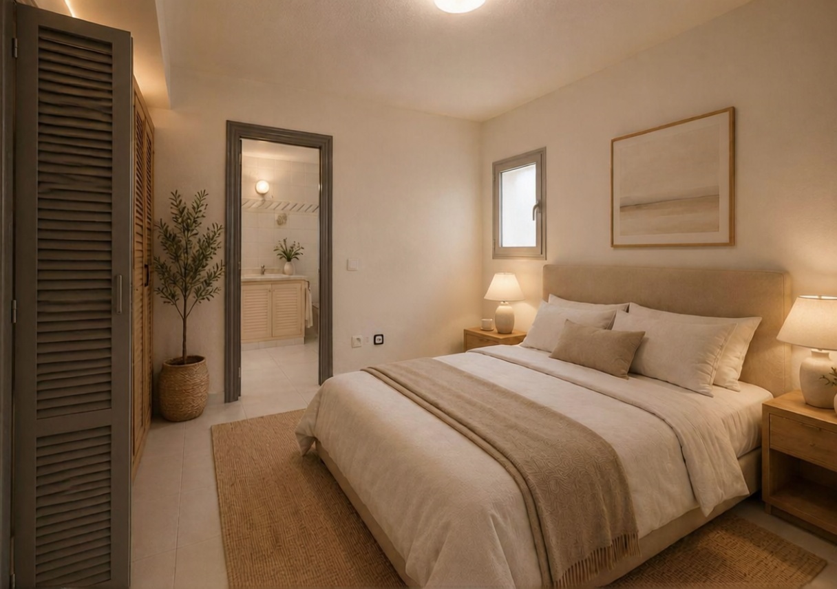 Apartamento em primeira linha de praia em Alicante — Quarto