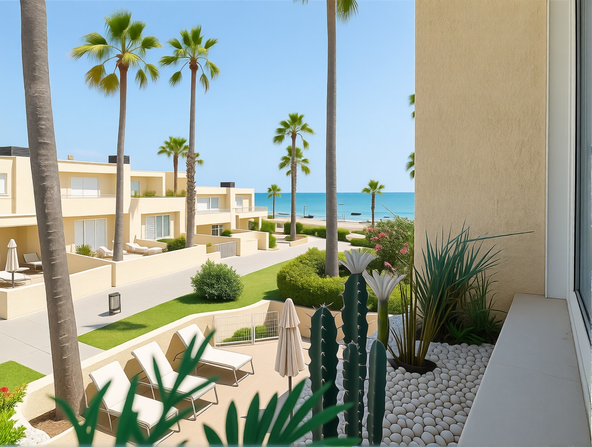 Chalet with direct beach access in Alicante — Sea view