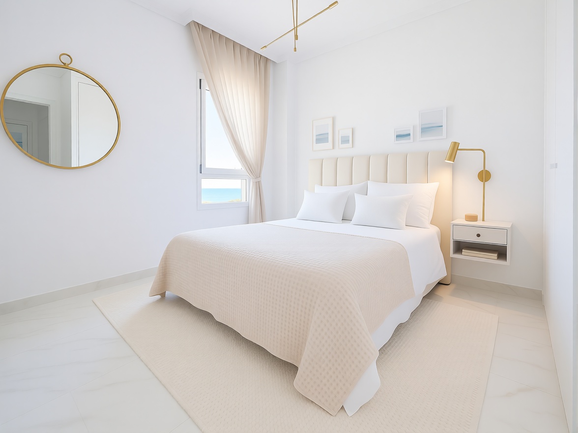 Beachfront flat in Alicante — Bedroom