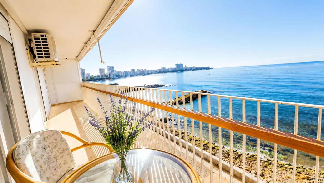 Apartamento em primeira linha de praia em Alicante