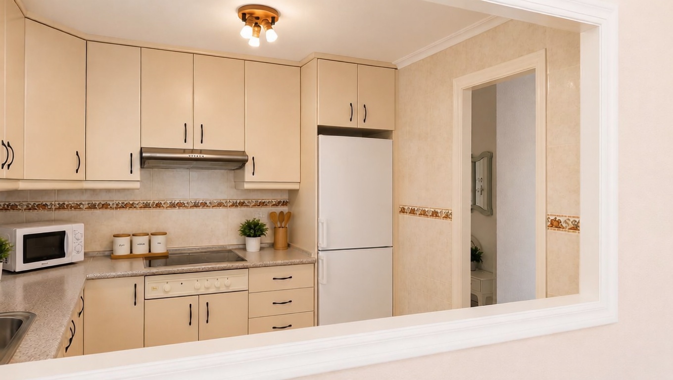 Apartamento em primeira linha de praia em Alicante — Cozinha