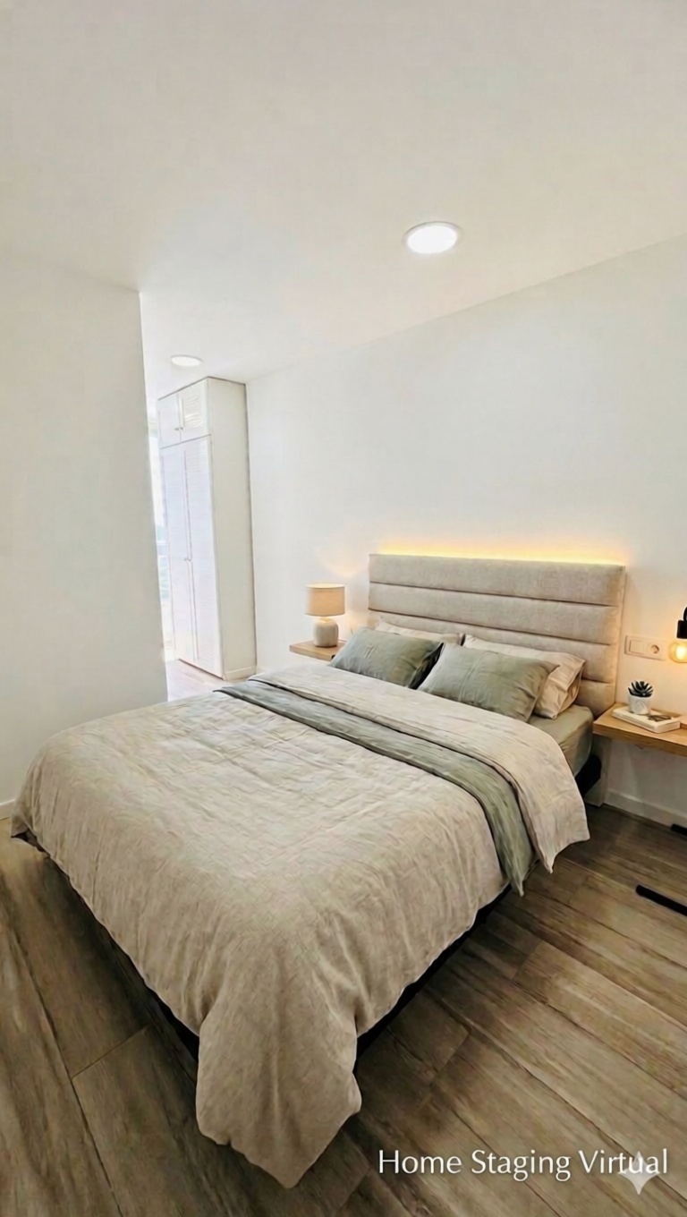 Apartamento em primeira linha de praia em Alicante — Quarto