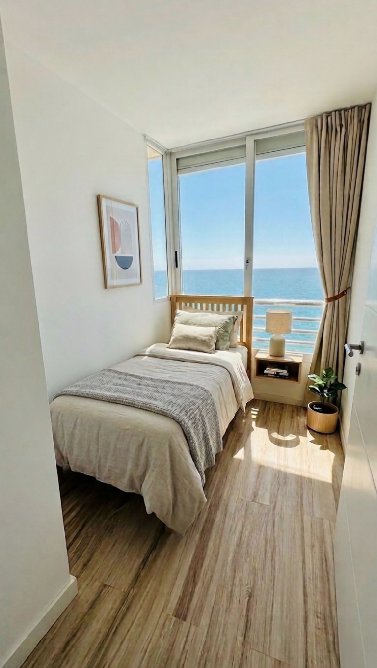 Apartamento em primeira linha de praia em Alicante — Quarto