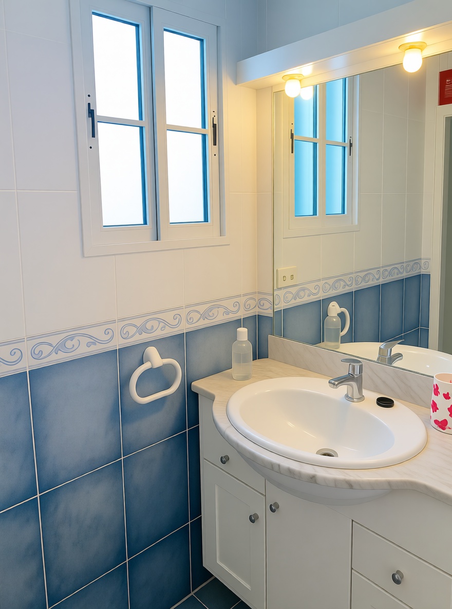 Apartamento em primeira linha de praia em Alicante — Casa banho