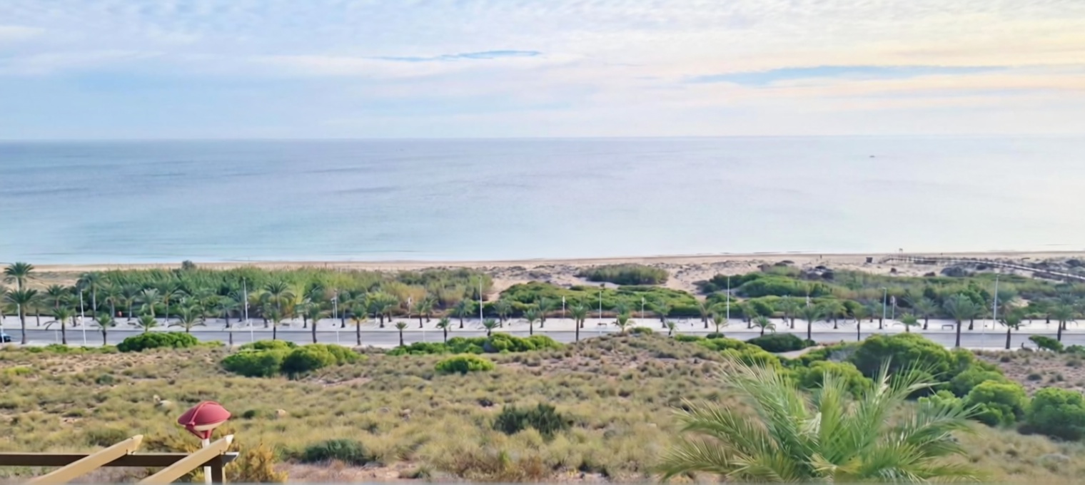 Chalet avec accès direct à la plage à Elche — Vue mer