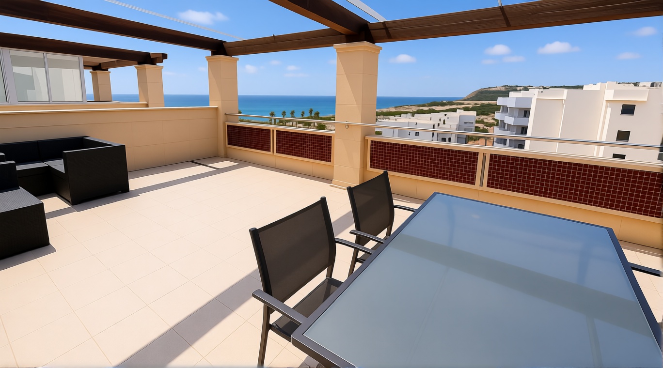 Wohnung in erste Strandlinie in Elche — Meerterrasse
