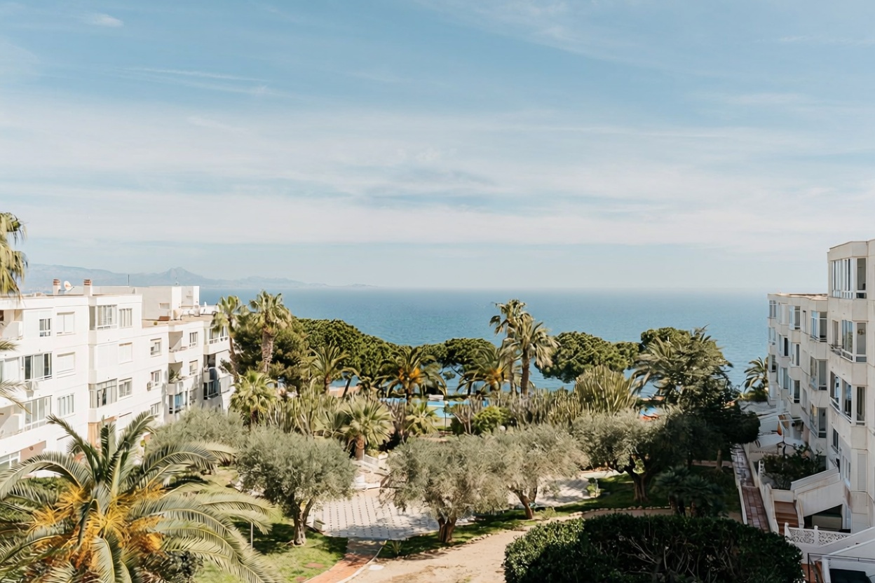 Apartamento em primeira linha de praia em Almonte — Vista mar