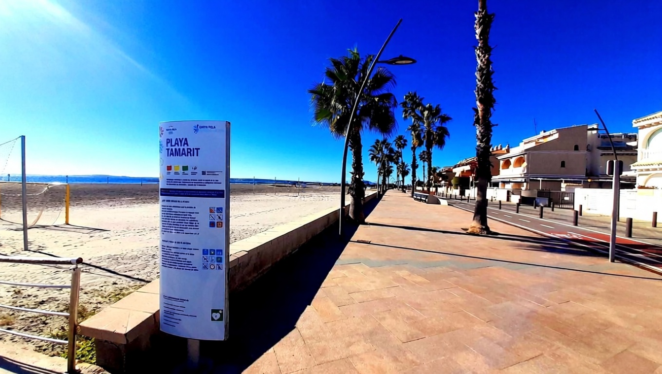 Wohnung in erste Strandlinie in Santa Pola — Meerblick