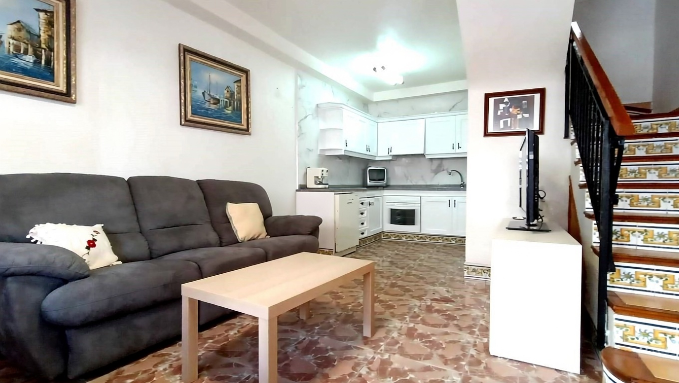 Wohnung in erste Strandlinie in Santa Pola — Wohnzimmer