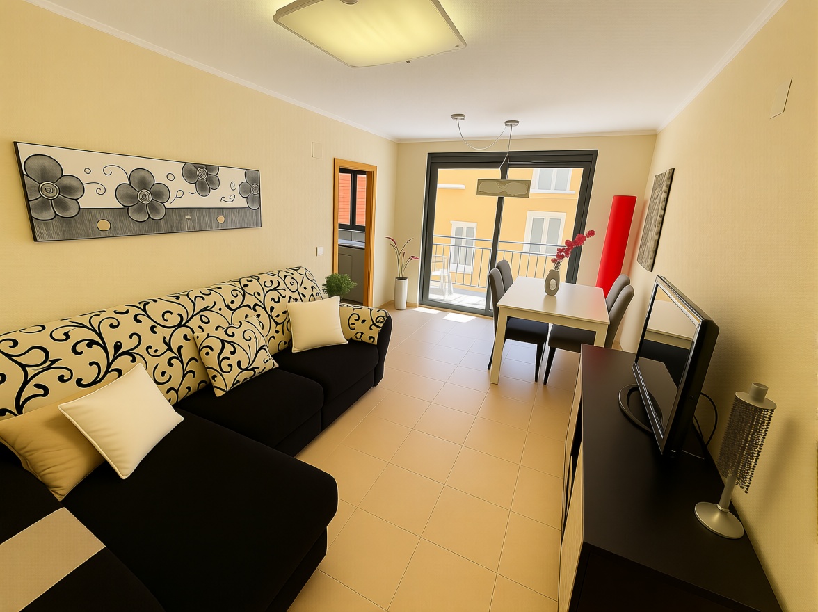 Beachfront flat in Santa Pola — Living room