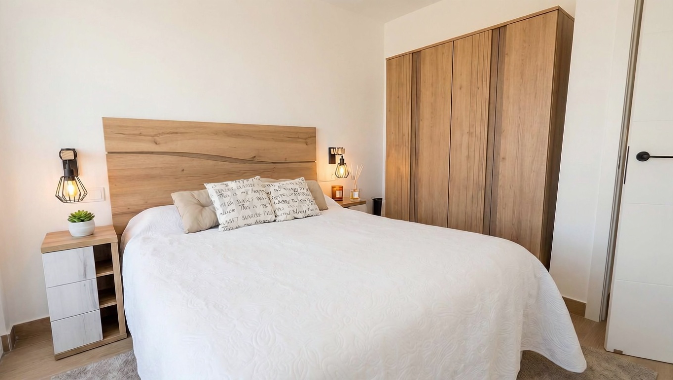 Wohnung in erste Strandlinie in Santa Pola — Schlafzimmer