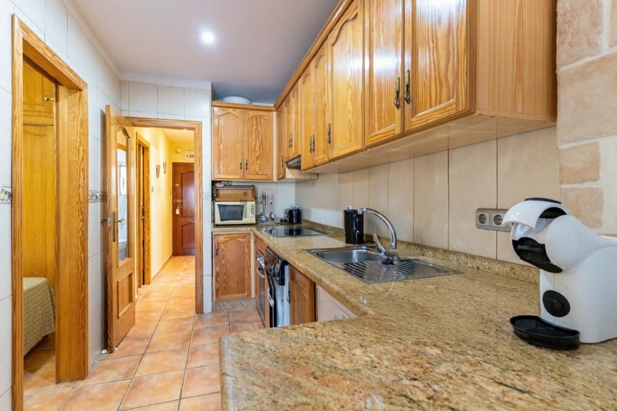 Appartement en première ligne de plage à Santa Pola — Cuisine