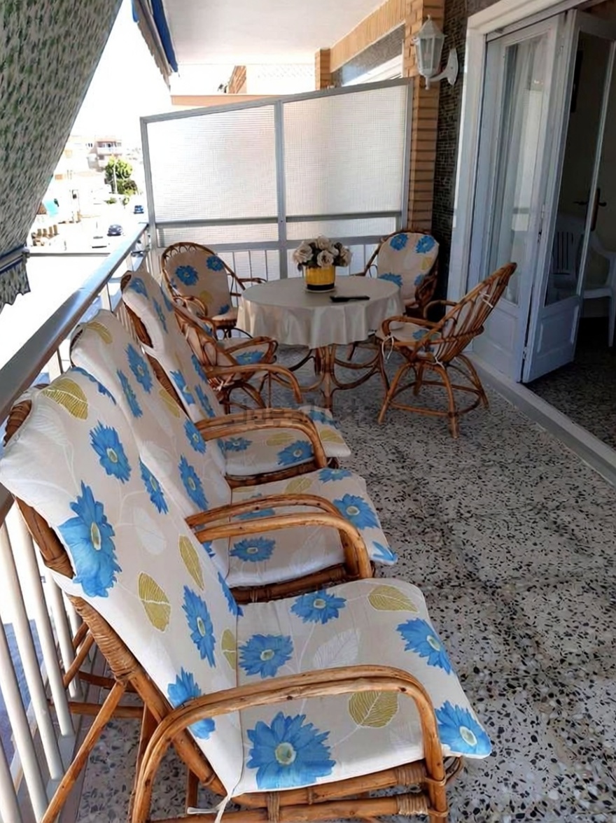 Appartement en première ligne de plage à Santa Pola — Terrasse mer
