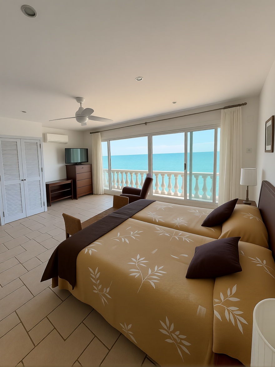 Chalet avec accès direct à la plage à Santa Pola — Chambre