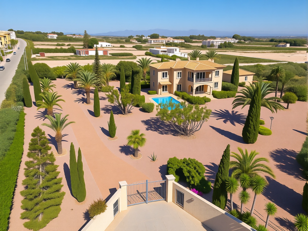 Chalet con acceso directo a playa en Elche — Aérea