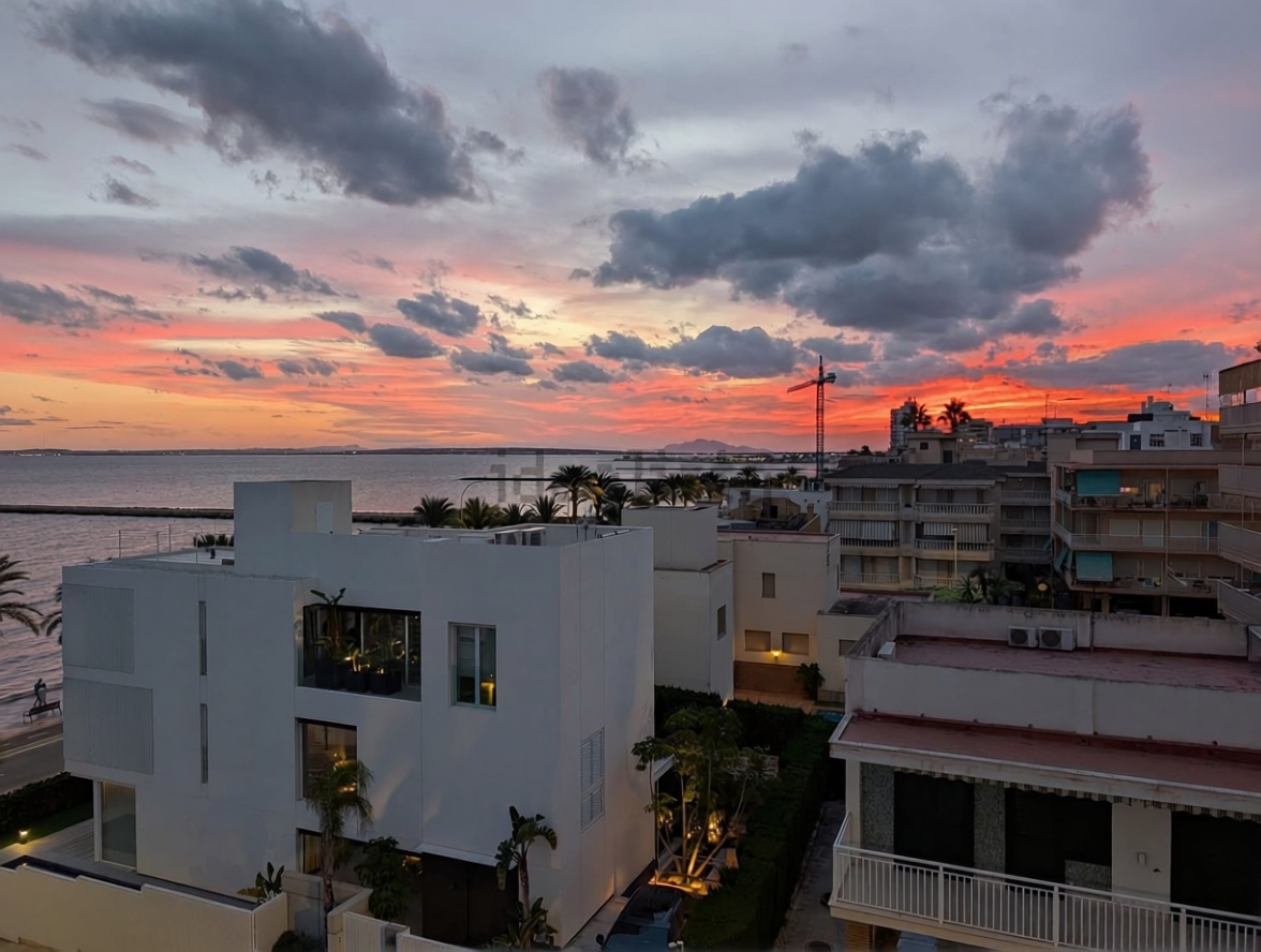 Квартира первая линия пляжа в Santa Pola — Морской вид