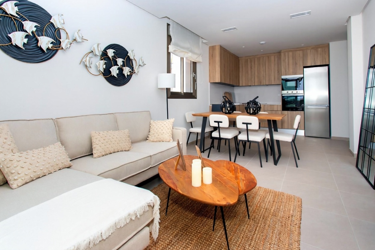 Ático en primera línea de mar en Santa Pola — Salón