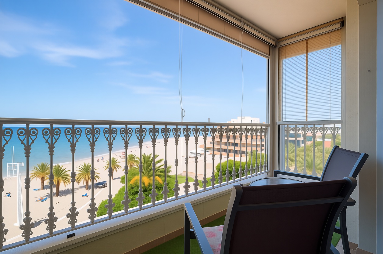 Wohnung in erste Strandlinie in Santa Pola — Meerterrasse