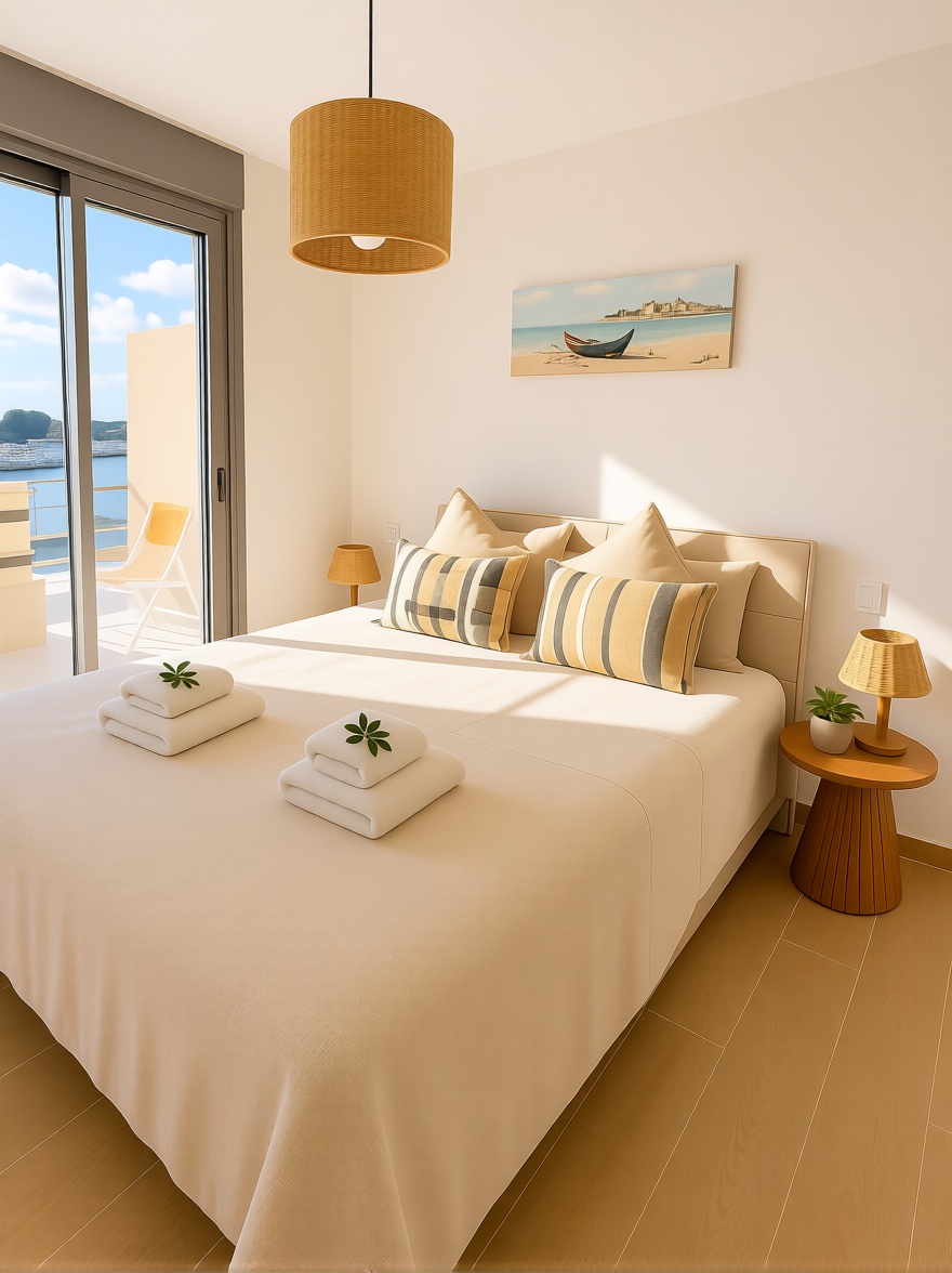 Wohnung in erste Strandlinie in Santa Pola — Schlafzimmer