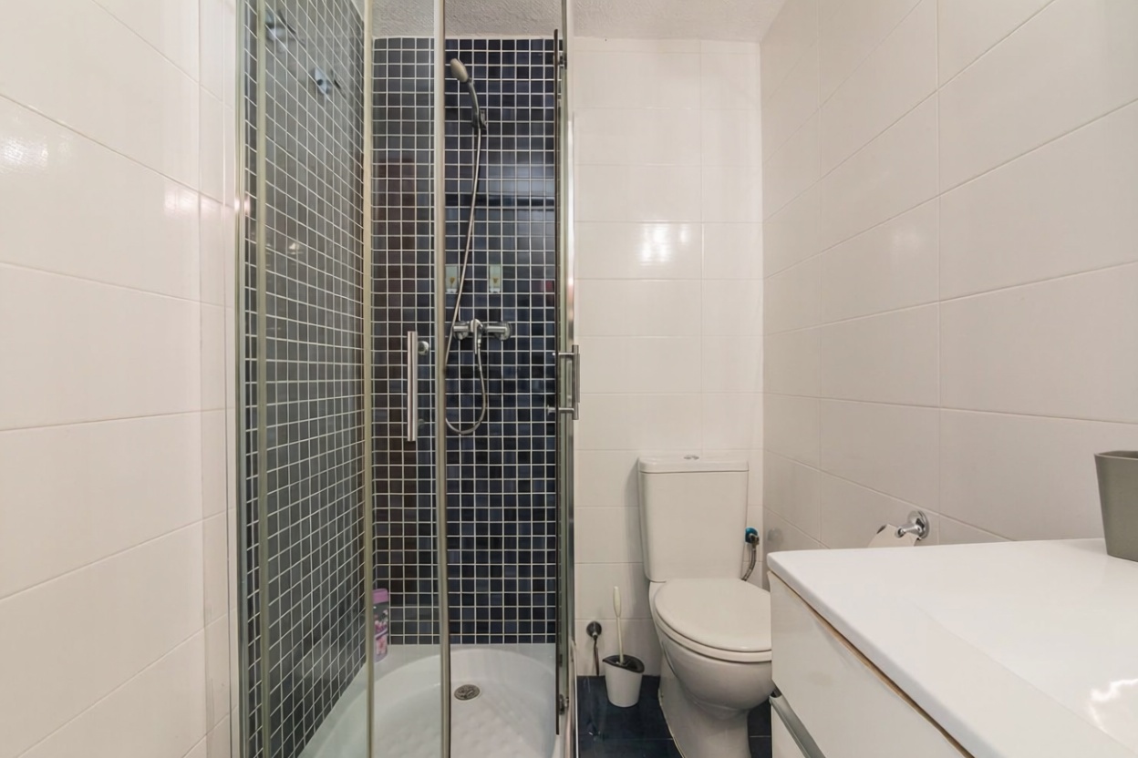 Wohnung in erste Strandlinie in Santa Pola — Wohnzimmer