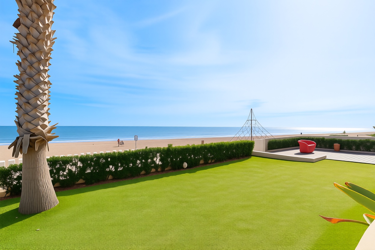 Chalet avec accès direct à la plage à Guardamar del Segura — Vue mer