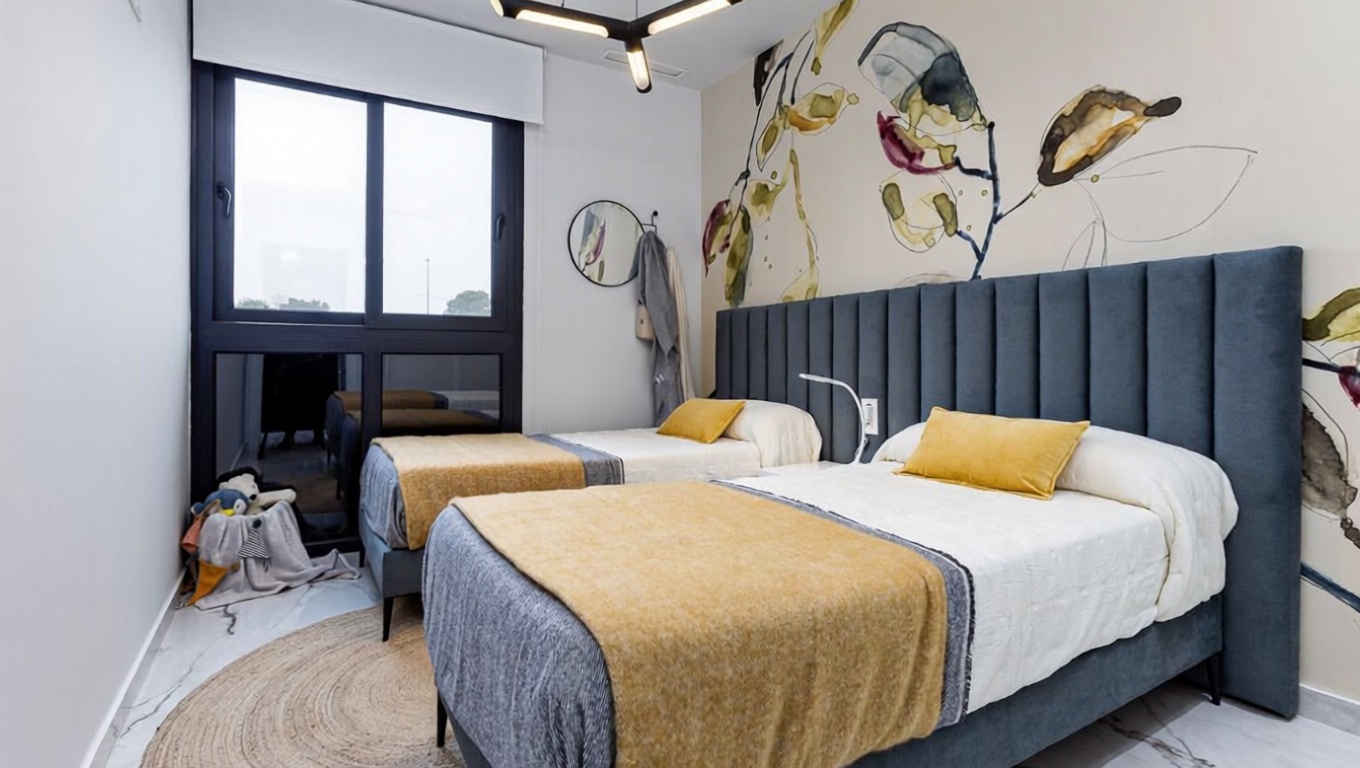 Appartement en attique en première ligne de mer à Guardamar del Segura — Chambre