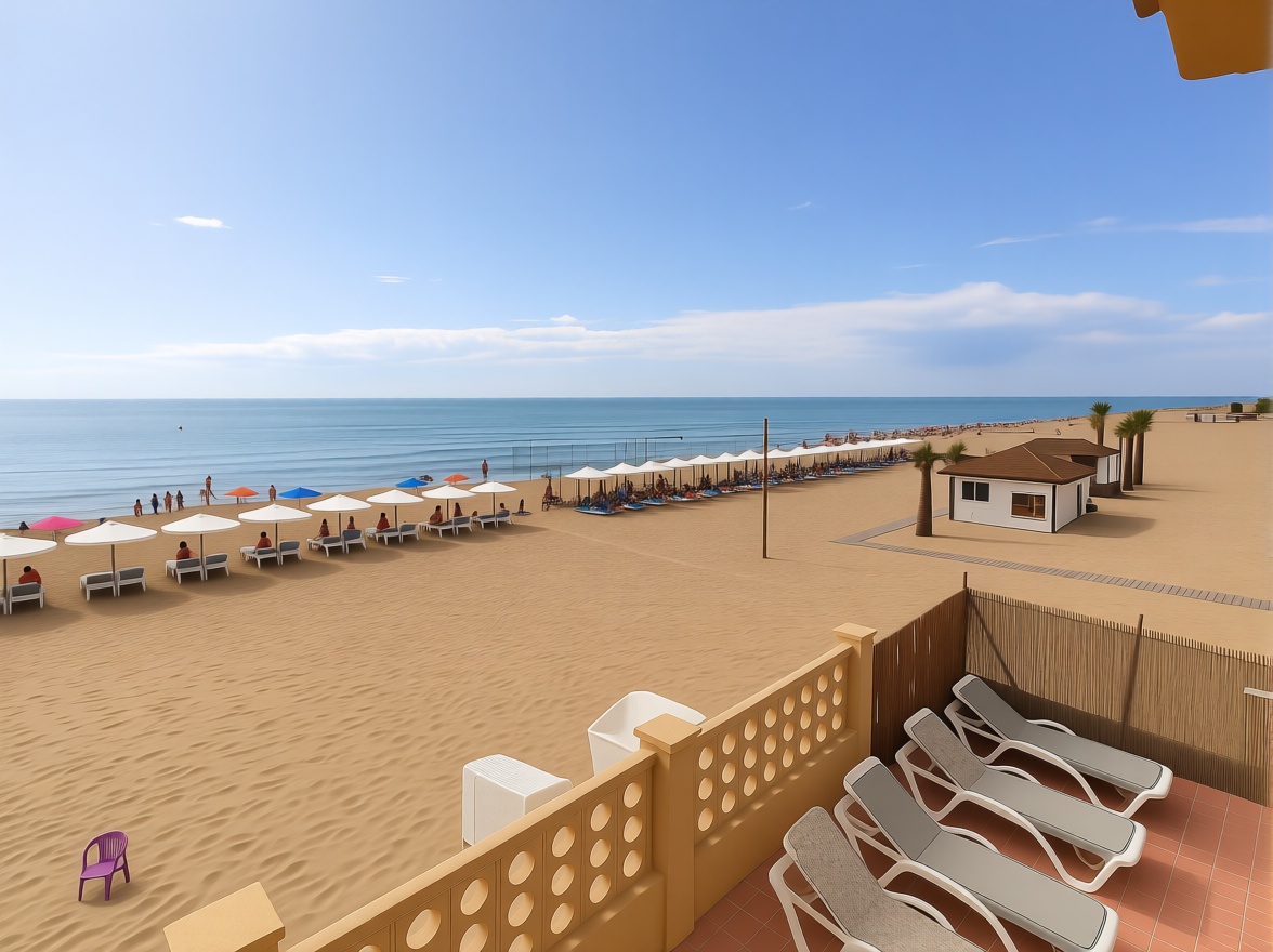 Chalet with direct beach access in Guardamar del Segura — Sea view