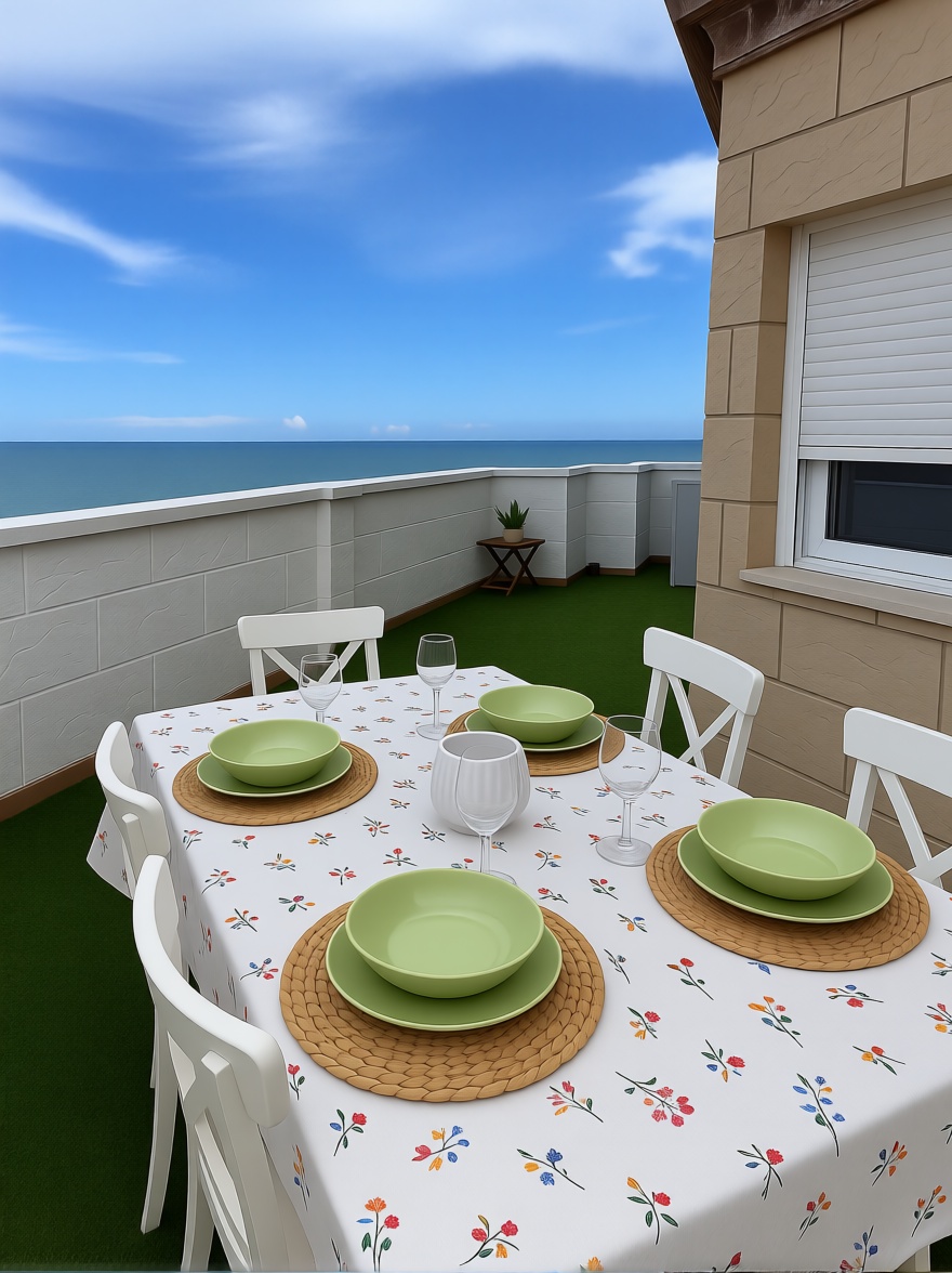 Appartement en première ligne de plage à Torrevieja — Terrasse mer