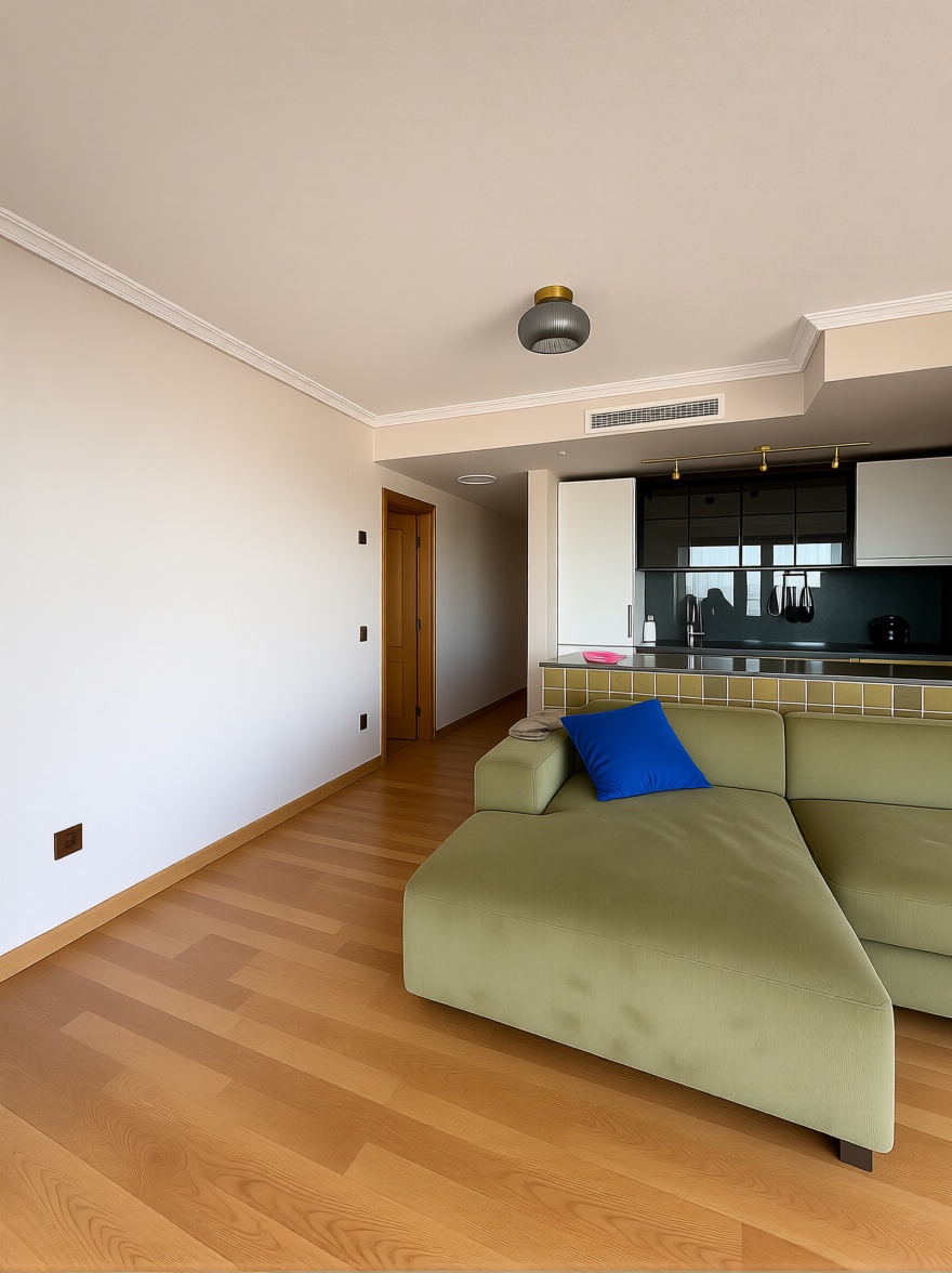 Beachfront flat in Guardamar del Segura — Living room