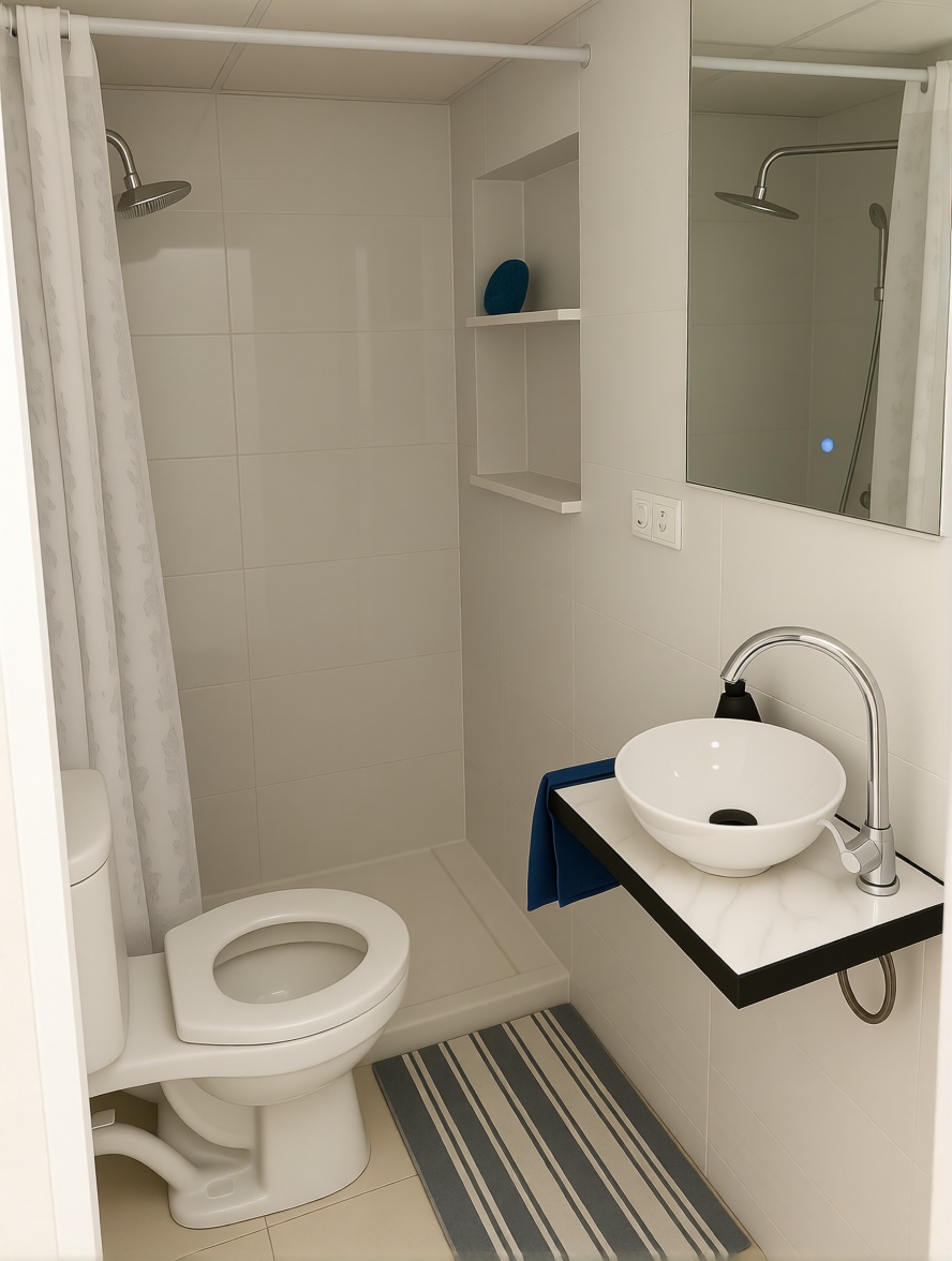Beachfront flat in Guardamar del Segura — Bathroom