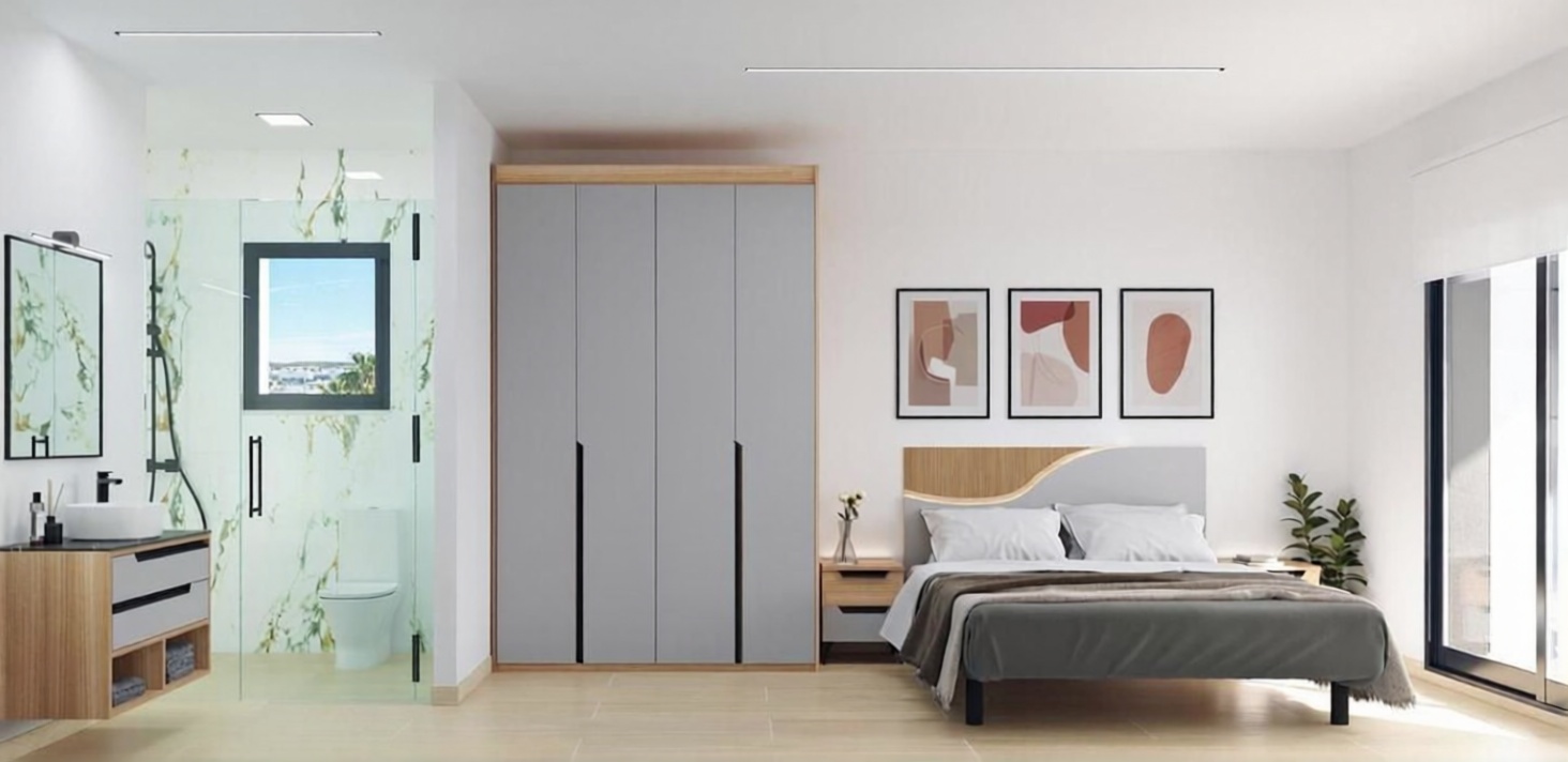 Beachfront flat in Guardamar del Segura — Bedroom
