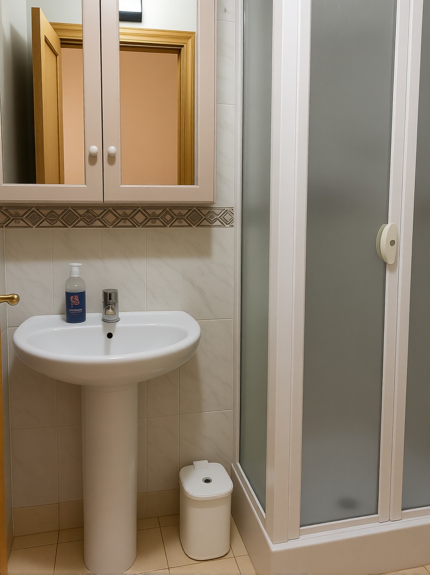 Beachfront flat in Guardamar del Segura — Bathroom