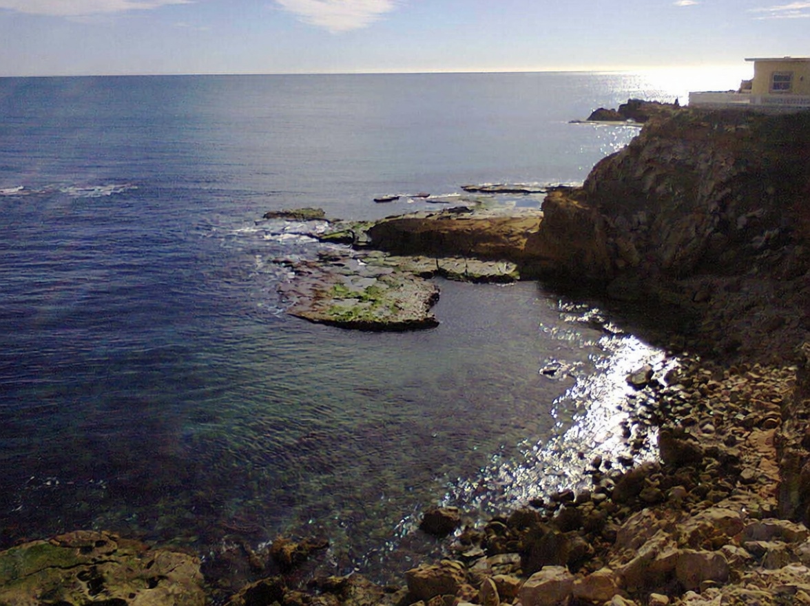 Chalet con acceso directo a playa en Torrevieja — Vista mar