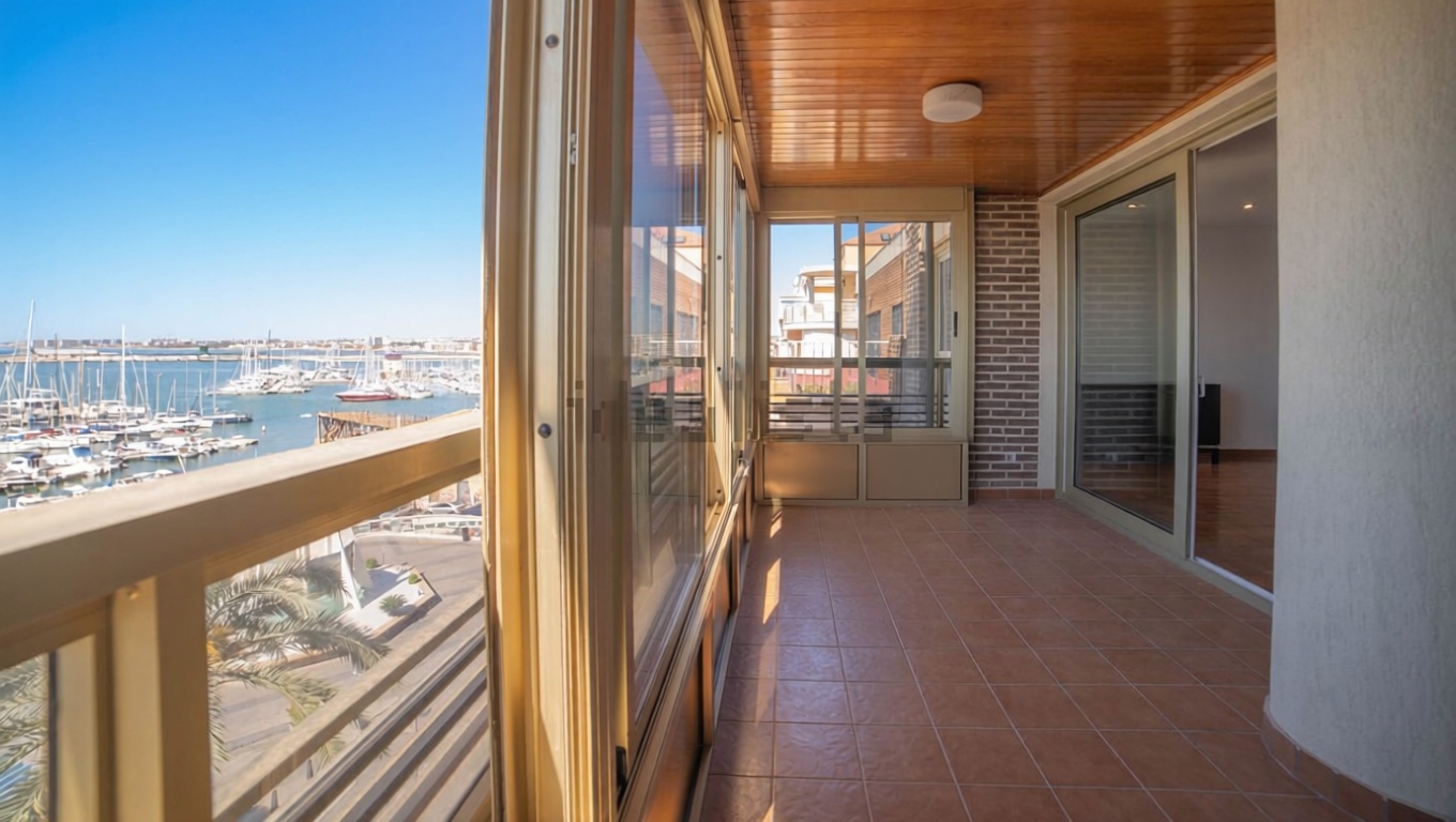 Appartement en attique en première ligne de mer à Torrevieja