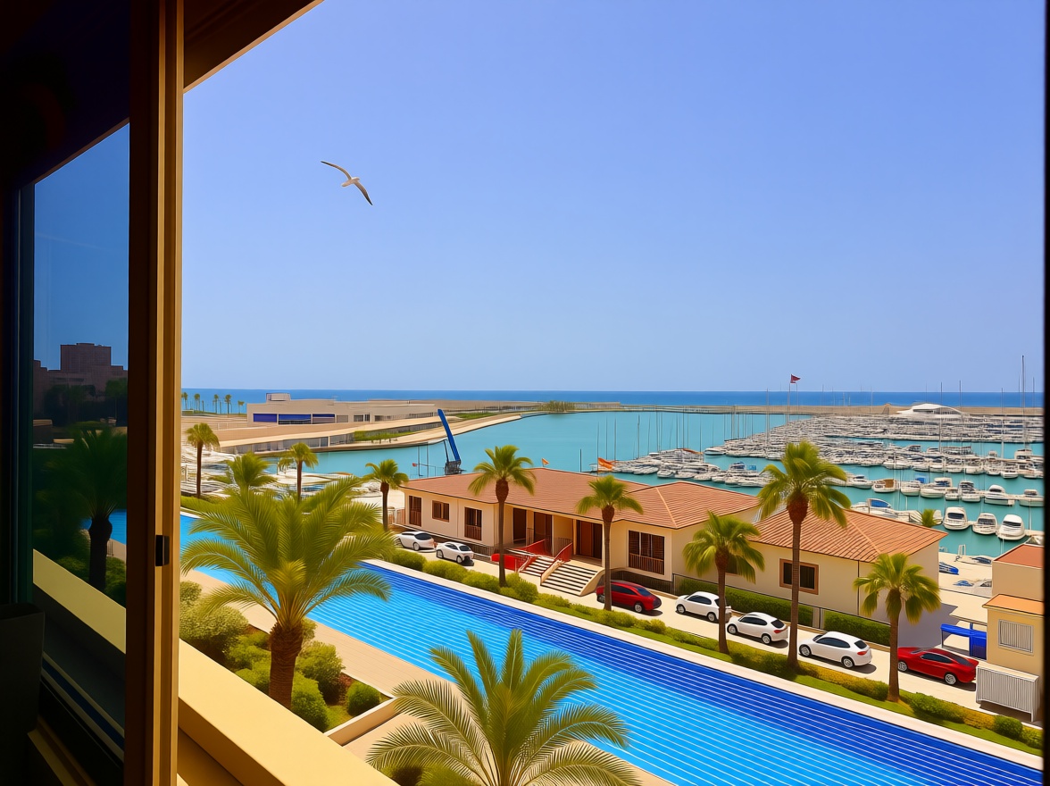 Piso en primera línea de playa en Torrevieja — Vista mar