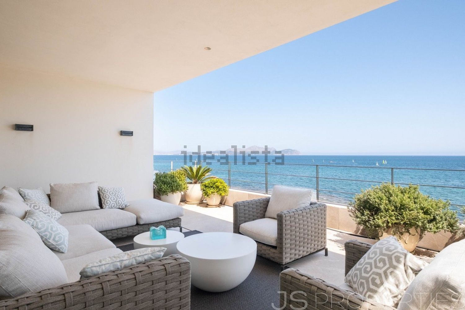 Chalet com acesso direto à praia em Santa Margalida — Terraço mar
