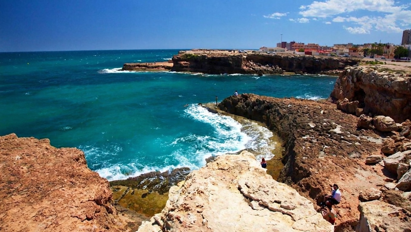 Chalet avec accès direct à la plage à Torrevieja — Vue mer