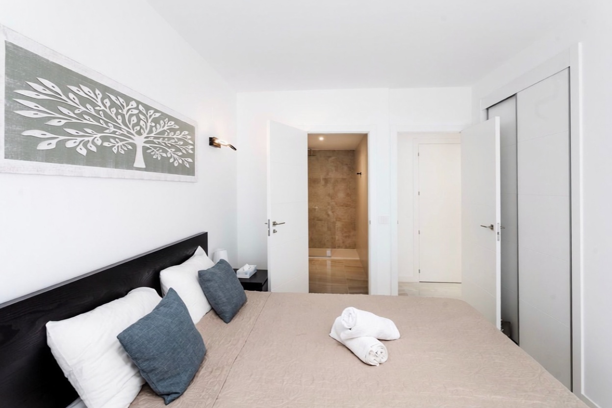 Appartement en première ligne de plage à Orihuela — Chambre