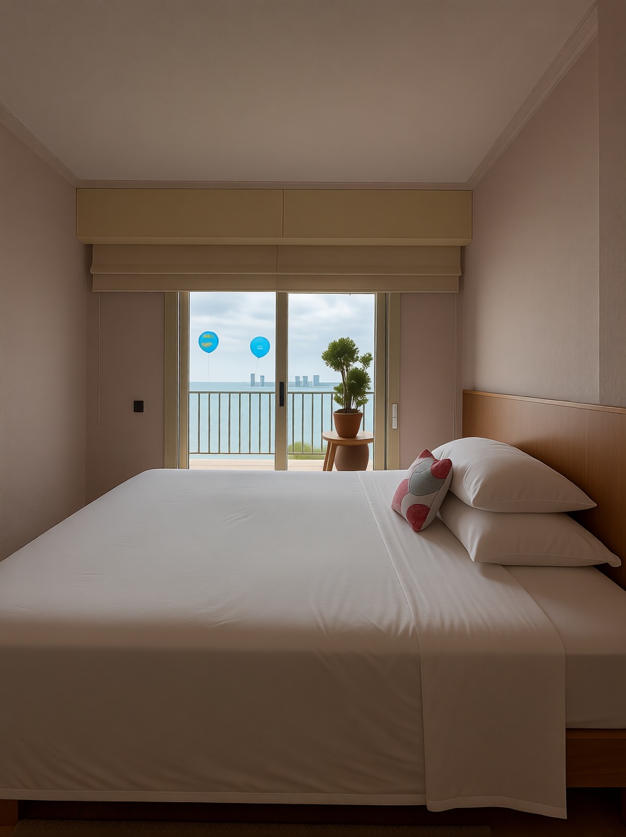 Piso en primera línea de playa en Torrevieja — Dormitorio