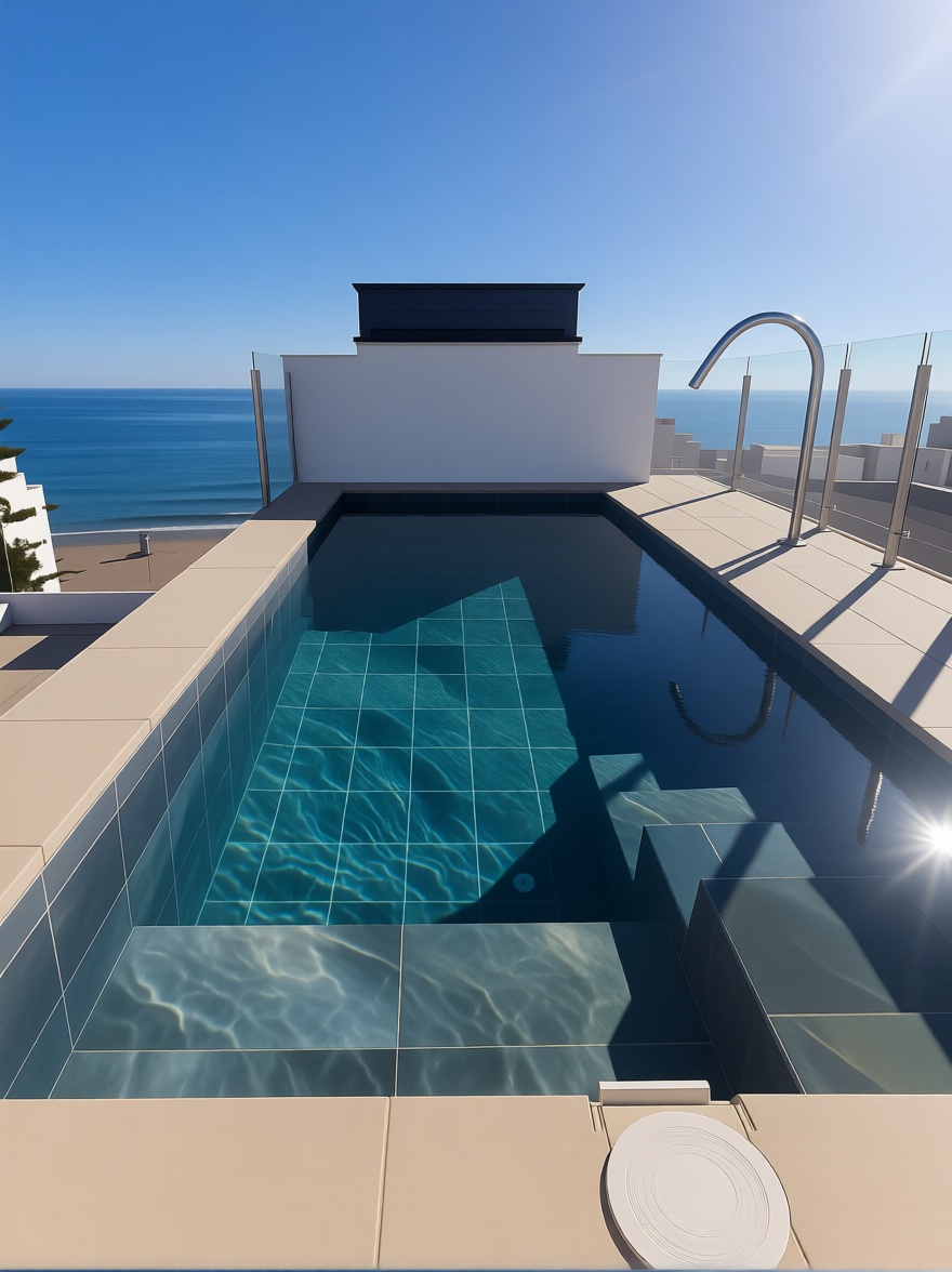 Seafront attic in Torrevieja — Pool